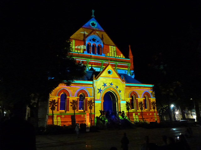 Elder Hall light show for the Adelaide Festival 2018