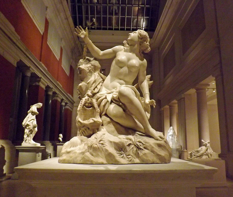 Andromeda and the Sea Monster by Domenico Guidi in the Metropolitan Museum of Art, February 2014