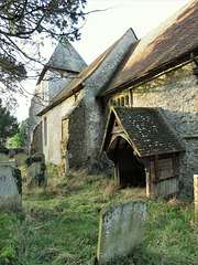 sellindge church, kent, c19 porch 1876