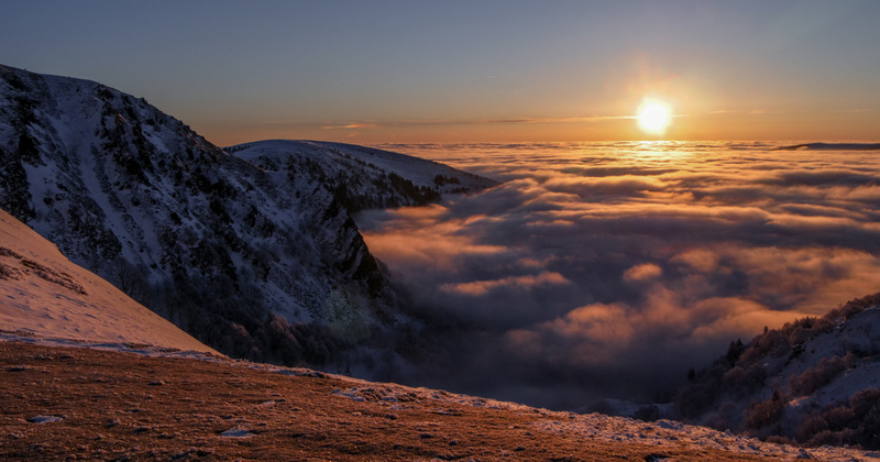 lever de soleil au Hohneck (1363m)