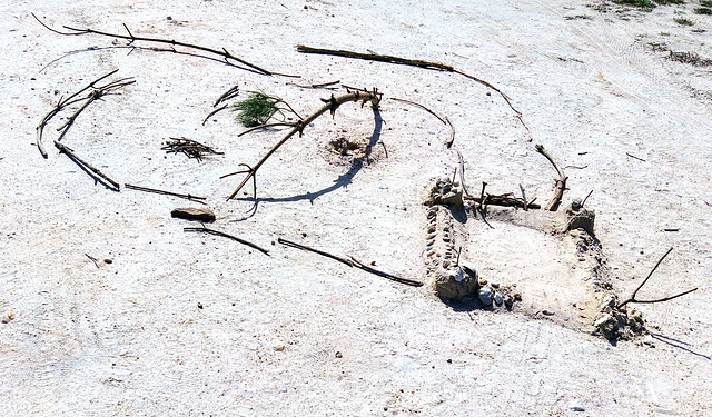 A bit abstract sand sculpture