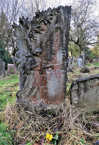 sellindge church, kent, c20 angel tomb of thomas brett +1933