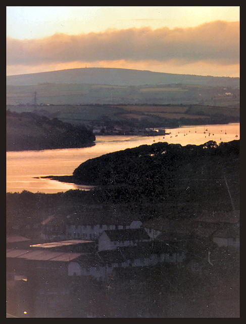 sunset over the Tamar Valley