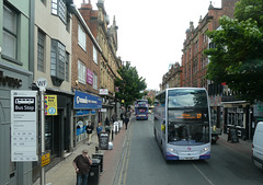 First Manchester 33730 and 33727 in Manchester - 24 May 2019 (P1020059)