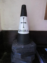 sellindge church, kent, funeral cone