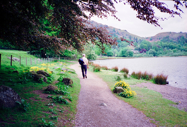 Grasmere Lake near The Lea (Scan from May 1991)