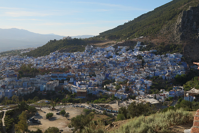 Panoramic view of Chefchaouen