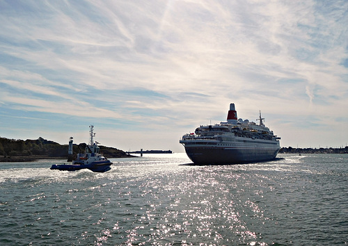 rade de lorient départ du BLACK WATCH