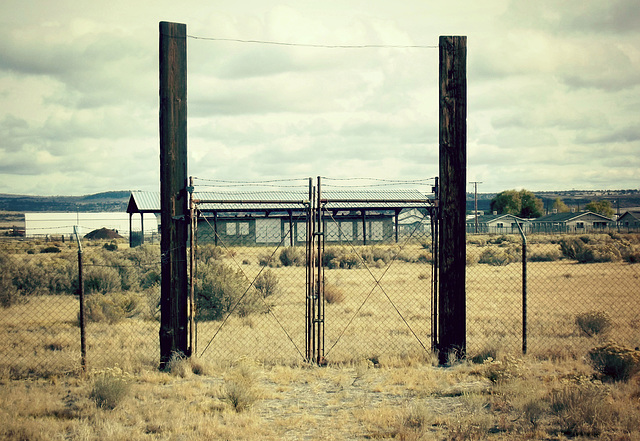 Lone building, Newell site of Camp Tulelake