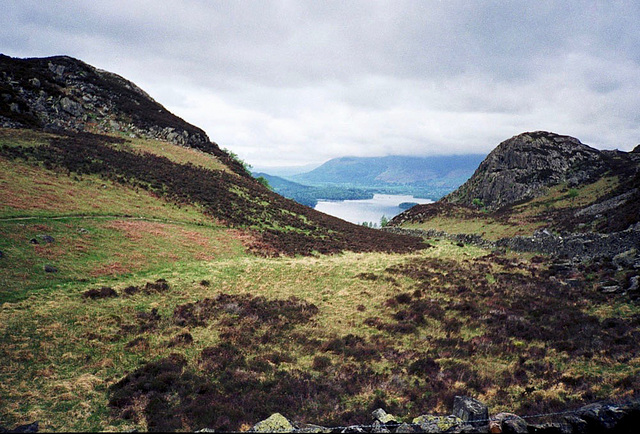 Derwent Water from near King's How (Scan from May 1991)