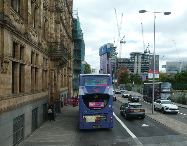 First Manchester 33677 (SN12 AEY) in Salford - 24 May 2019 (P1020054)