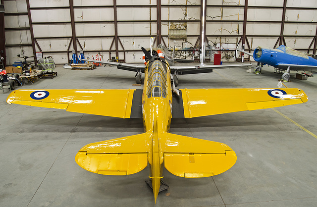 North American BT-14A, North American T-6G, and Vultee BT-13A