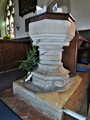 smeeth church, kent,  c15 font