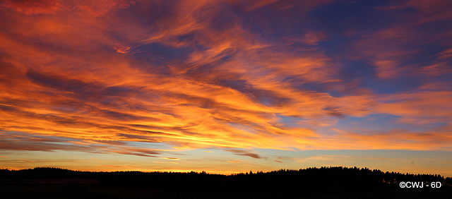 Winter skies at dusk