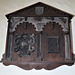 smeeth church, kent,  c17 reset panels with scott arms (2)