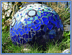 Mosaik in Blau