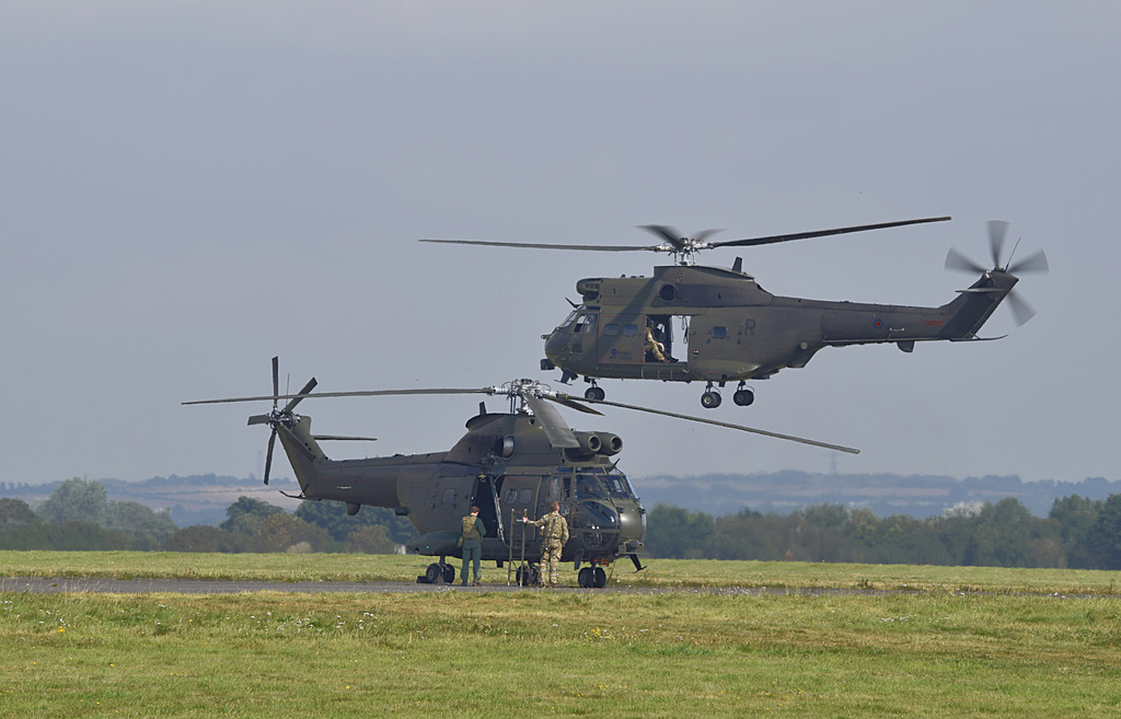 Puma Pair at Solent Airport - 16 September 2021