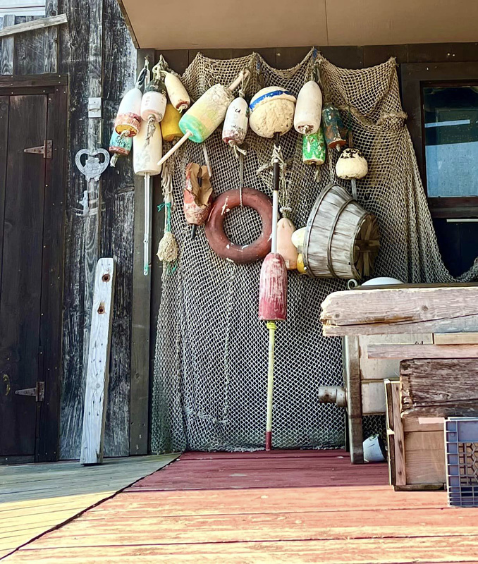 Buoys at Water's Edge 1