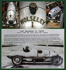 Wolseley 'Moth' Brooklands Museum collage