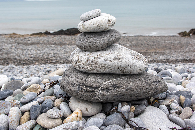 Beach pebbles