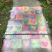 Pandemic chalk: 35 Hearts, fading