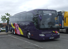 DSCF4510 Eastons Coaches BU18 YMW at Cambridge Services - 11 Sep 2018