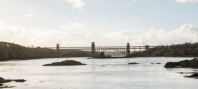 Britannia bridge from Church Island