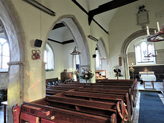 smeeth church, kent, c12 chancel arch, early c13 arcade