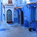 Blue courtyard