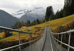 Hängebrücke in Holzgau im Lechtal