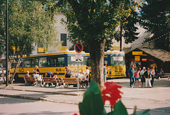 HBM: Chamonix Bus departure area - Aug 1990