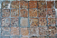 smeeth church, kent, c15 tiles