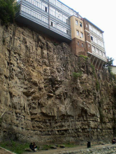 Buildings on the edge of the cliff!