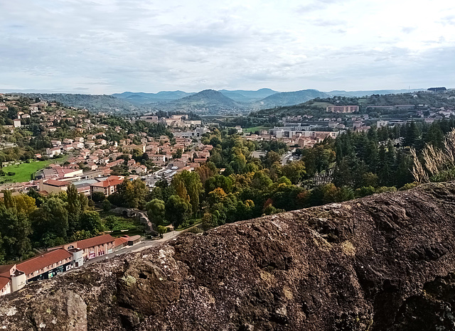 Looking across the Auvergne...