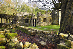 Wycoller Hall ruins.