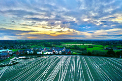 Sunset over the Wrekin