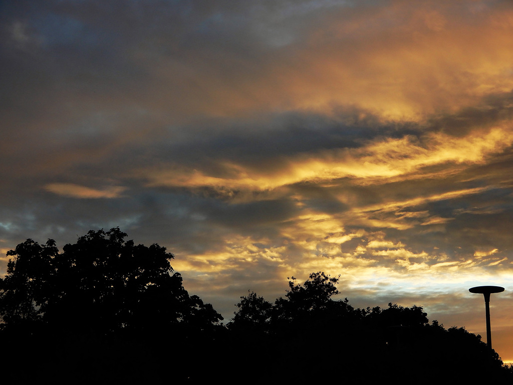 hier soir au coucher du soleil