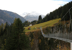 Hängebrücke in Holzgau im Lechtal