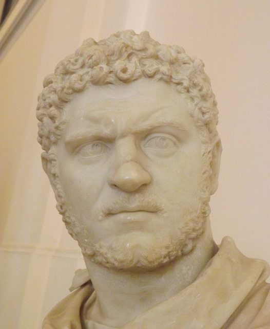 Detail of the Bust of Caracalla in the Naples Archaeological Museum, July 2012