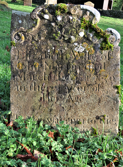 smeeth church, kent, c18 skull on tombstone of elizabeth martin +1730