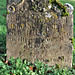 smeeth church, kent, c18 skull on tombstone of elizabeth martin +1730