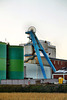 Salzbergwerk Borth, Blick auf das Fördergerüst von Schacht 2 (Rheinberg) / 21.02.2021