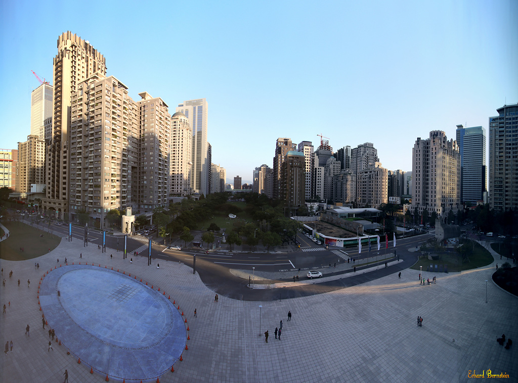 Blick aus dem Theater von Taichung