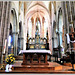 L'intérieur de l'église de Combourg (35): le choeur de l'église Notre Dame