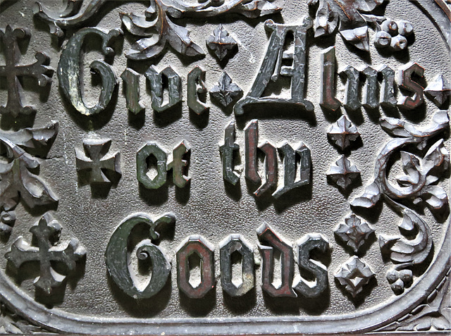 smeeth church, kent, c19 alms plaque