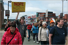 Part of a march against austerity
