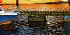 Moored In Golden Waters