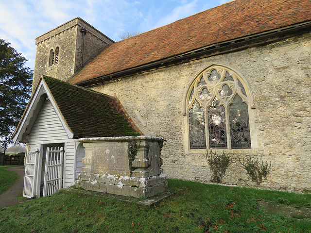 smeeth church, kent, c19 tracery