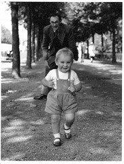 Dad and Martin, 1954