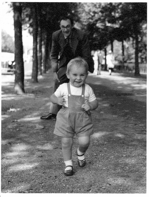 Dad and Martin, 1954